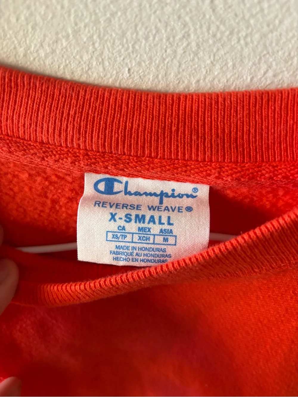 Champion orange Red Sweatshirt and Joggers Set